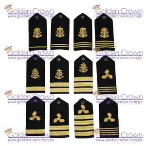 Epaulete de Encaje Bordado de Alta Calidad para Uniforme Ceremonial |   Hombreras de Fieltro Personalizadas para la Marina Mercante - Product Image 5