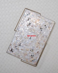 Luxury Mother of Pearl Serving Tray | Handmade Wooden Ramadan Eid Tray for Home Decor Kitchenware <b>Gift</b> Serving & Wedding Decor - Product Image 1