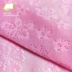 Tissu en maille jacquard rose florale, noyau en nylon pour sous-vêtements, 1 pièce - Product Image 1
