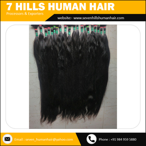 Pelo indio de buena calidad, cabello indio virgen barato, exportación de India - Product Image 2