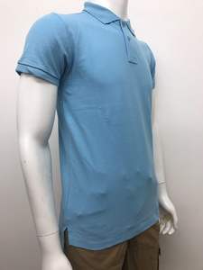 Camiseta de Manga Corta de Punto Transpirable para Hombre, Talla Grande, 100% Algodón, Color Negro Sólido - Product Image 3