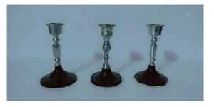 Soporte de vela de metal verde hecho a mano, artículo de regalo para decoración del hogar en caja, embalaje que incluye otros portavelas, farolillos, tarros de velas - Product Image 4