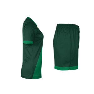 Conjunto de fútbol en blanco y verde para niños, Jersey de fútbol para niños, sublimación, cantidad personalizada de Australia, EE. UU., Fedex, tecnología de malla OEM - Product Image 4