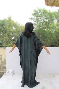 Nerw เดรสคาฟตันแขนยาวสำหรับผู้หญิง,เดรสคาฟตันลำลองโบฮีเมียนชายหาดมัดย้อมทำมือคุณภาพสูงปี2023 - Product Image 4