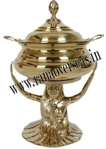 Vente en gros de chauffe-plats en laiton de haute qualité pour femmes équipement de restauration plat de service en métal pour les dîners - Product Image 3