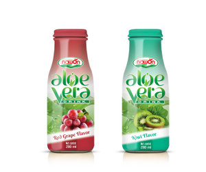 Jugo de Aloe Vera NAWON de Marca Privada, 280 ml, Recién Exprimido, Esterilizado, 70% de Pureza, 10 Brix, Bebida en Botella de Vidrio, Venta al Por Mayor, OEM - Product Image 5