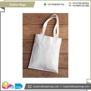 Wholesale Bag New Arrival Attractive Pattern Luxury Solid Pattern Custom Size Rectangle 100% Cotton Shopping Beach Bag - Product Image 3