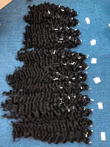 100% vrais extensions de cheveux Remy vietnamiens non transformés meilleure trame de cheveux humains à la main en cuticule de qualité douce bouclée droite alignée - Product Image 3