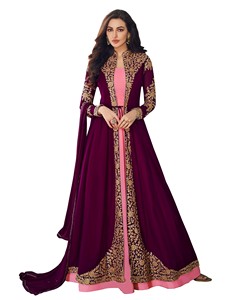 Venta al por mayor de moda Georgette bordado secuencia trabajo Lehenga Choli con Dupatta algodón seda fiesta desgaste étnico prenda Surat - Product Image 4