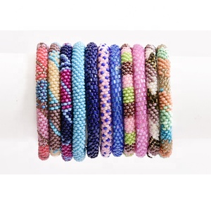 Pulsera de cuentas de Nepal para niños Estilo bohemio Rollo en forma de bola Aniversarios de budismo religioso Múltiples modelos - Product Image 3