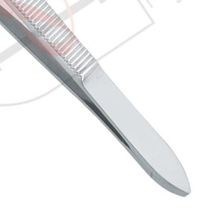 Pince à sourcils à bout incliné en acier inoxydable, outil d'étiquette privée, meilleur outil pour tailler les sourcils, 4 pièces - Product Image 4