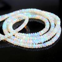 Cuentas de piedras preciosas sueltas con forma de Rondelle facetadas de ópalo etíope de grado AAA, fabricación de joyas de fuego múltiple, precio al por mayor increíble