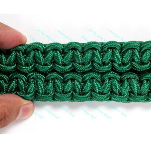 Cordón de hombro trenzado doble de nailon verde cómodo personalizado para uso ceremonial - Product Image 5