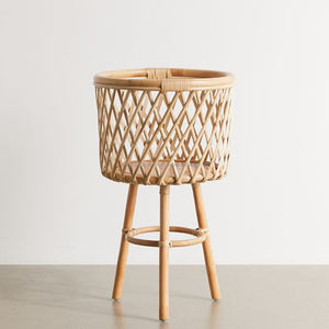 Rotin naturel Debout Planteur, Planteur Titulaire En Gros - Product Image 2