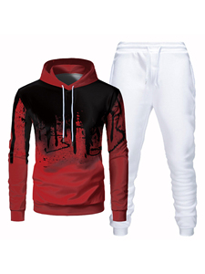 Chándal a granel para hombre, Sudadera con capucha de Color, pantalones de chándal para correr, conjunto de ropa deportiva, sudaderas con capucha y sudaderas para hombre, camiseta de gran tamaño - Product Image 3