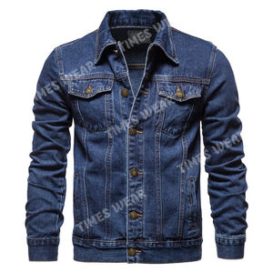 Chaqueta vaquera informal para hombre, ropa de calle estilo Hip Hop, Bomber, Color sólido, Primavera - Product Image 4