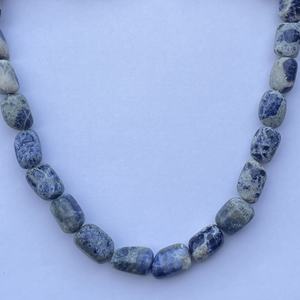 10mm 15mm piedra de sodalita azul Natural suave Rondelle piedras preciosas cuentas hebras cuerdas última calidad AAA en línea Regular a granel - Product Image 5