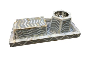 Bandeja con incrustaciones de perlas para decoración del hogar, juego de quemador, mopa árabe, Mubkhar, Ramadán, regalo - Product Image 5