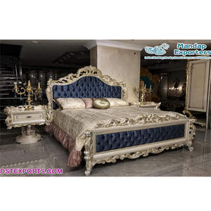 Ensemble de chambre à coucher en teck sculpté à la main, concept contemporain, lit en bois sculpté de taille king, design moderne, meubles de chambre à coucher faits à la main, États-Unis - Product Image 1