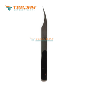 แหนบแยกขนตา TEEJAY Plasma Black Dolphin ปลายแหลมพิเศษ สแตนเลสสตีล จับง่าย เหมาะสำหรับการแยกและหยิบขนตา - Product Image 5
