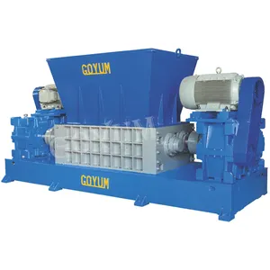 Máquina trituradora de eixo duplo resistente para papel de resíduos de plástico e fabricante de resíduos de pneu