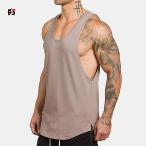 Débardeur en coton/Polyester pour hommes, vêtements de sport, course, Fitness, Logo imprimé, personnalisé, produit haut de gamme, offre spéciale - Product Image 1