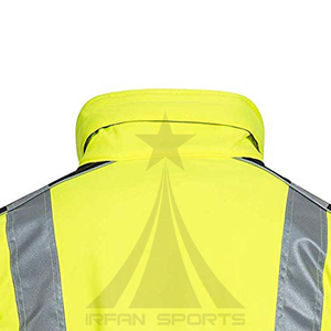 เสื้อแจ็คเก็ตนิรภัยสะท้อนแสงแบบระบายอากาศ ป้องกันการเกิดขุย ผลิตจากโพลีเอสเตอร์ สำหรับงานอุตสาหกรรม ผลิตโดยผู้ผลิต OEM จากปากีสถาน ตามเทรนด์ใหม่ - Product Image 3