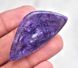 Cabujones de Charoite con diseño único, piedra preciosa semipreciosa suelta - Product Image 4