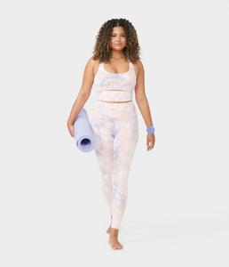 Sujetador de espalda cruzada con estampado por sublimación para mujer, de cintura alta legging, conjunto de yoga con impresión personalizada y diseño a precio de fábrica - Product Image 1