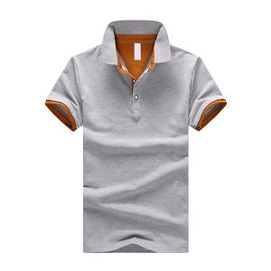 Polo de hombre hecho a medida, Camiseta de algodón y LICRA, decoración de botones de talla grande estirable, impresión personalizada para jóvenes - Product Image 5