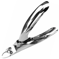 Coupe-ongles en acier inoxydable en gros pour faux ongles, coupe-pointes en U pour extensions, coupe-ongles acryliques pour soins des doigts/des orteils