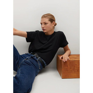 T-shirt personnalisé avec logo sur mesure, t-shirt d'été pour femmes, t-shirt de fitness uni, t-shirt grande taille - Product Image 5