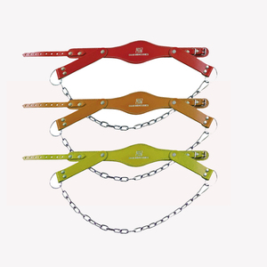 Arnés de cabeza de entrenamiento de gimnasio de cuero duradero de alta calidad personalizado, accesorios de cuello resistentes ajustables con logotipo de Color personalizado - Product Image 5
