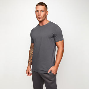 En gros Faite sur commande Classique Col Rond Coton Blanc Couleur Plaine Chemises 100% Coton Jersey Pour Hommes T-shirt - Product Image 5