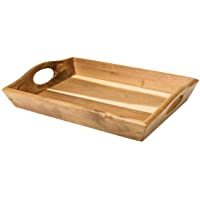 ถาดไม้สำหรับเสิร์ฟแบบยังไม่เสร็จสมบูรณ์ พร้อมโลโก้ตามสั่ง ผิวไม้ธรรมชาติ ขนาดตามสั่ง - Product Image 3