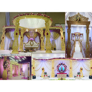 <b>Wedding</b> Wooden Premium Mandap Sweden Luxury Asian <b>Wedding</b> Wooden Mandap Austria Indian <b>Wedding</b> Wooden Carved Jali Mandap Canada - Product Image 1