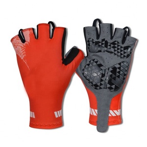 Gants de sport respirants à demi-doigts pour haltérophilie, en cuir, coupe-vent, avec gel, pour musculation - Product Image 1