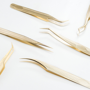 Pince à épiler pour faux-cils, applicateur de cils avec Logo personnalisé, en acier inoxydable, 1 pièce - Product Image 3