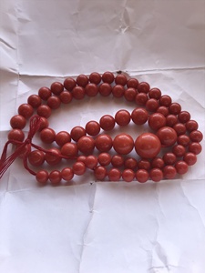 ลูกปัดกลมเรียบขนาดใหญ่ หินปะการังธรรมชาติ หินปะการังอิตาลี - Product Image 5