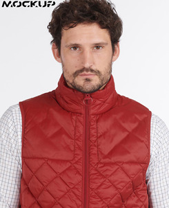 Wholesale Men Woolen Puffer <b>Gilet</b> Breathable Eco Polyester Material Casual Solid Pattern Sleeveless Winter Warm Outer Wear - Product Image 5