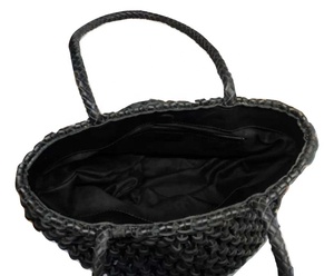 กระเป๋า Macrame หนังแท้แบบเปิด - Product Image 4
