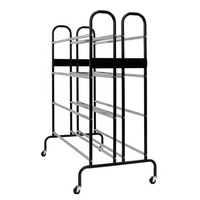 OEM ODM doble fila Rack bola pantalla con ruedas