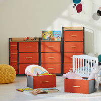Meuble de rangement moderne et minimaliste pliable pour salon et bureau à domicile avec cadre métallique et étagère supérieure en panneau de bois - Meubles de maison
