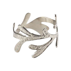 Rond de serviette décoratif de table de couleur argentée d'acier inoxydable avec le rond de serviette de qualité supérieure - Product Image 5