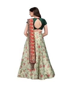 Dernier travail manuel en soie organza broderie lehenga choli avec broderie dentelle travail dupatta fête prix de gros vêtement ethnique - Product Image 2