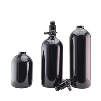 Cilindro de Aire/Gas para Paintball de Aleación de Aluminio de 1L y Alta Presión 62CI con Regulador