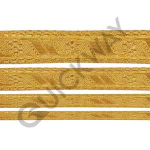 High Quality Blion Laces Braids Ceremonial Uniform Lace <b>Trimmings</b> with Beads and Thread Decoration for Weddings Accessories - Product Image 3