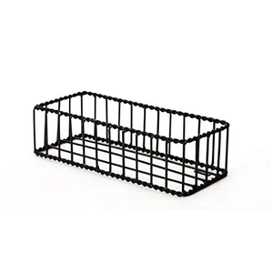 Cesta de pan de forma cuadrada de diseño atractivo Cesta de pan de hierro de color negro de calidad de lujo a precio atractivo - Product Image 2