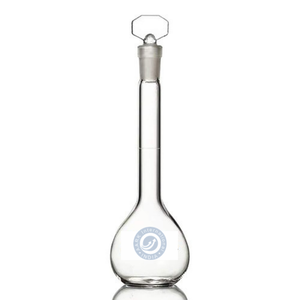 Frascos volumétricos de vidrio de borosilicato de alta calidad Varias capacidades con tapón de vidrio I/C (1mL a 2000ml) para laboratorio - Product Image 1
