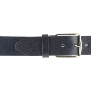 Cinturón azul de lujo para hombre de cuero italiano genuino 100%, caja de etiqueta privada de 4cm/1,57 pulgadas de alta calidad con logotipo personalizable, venta de 6 uds. - Product Image 3